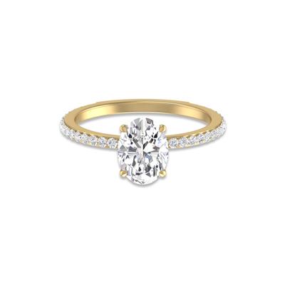 Hidden Halo Cleo Ring